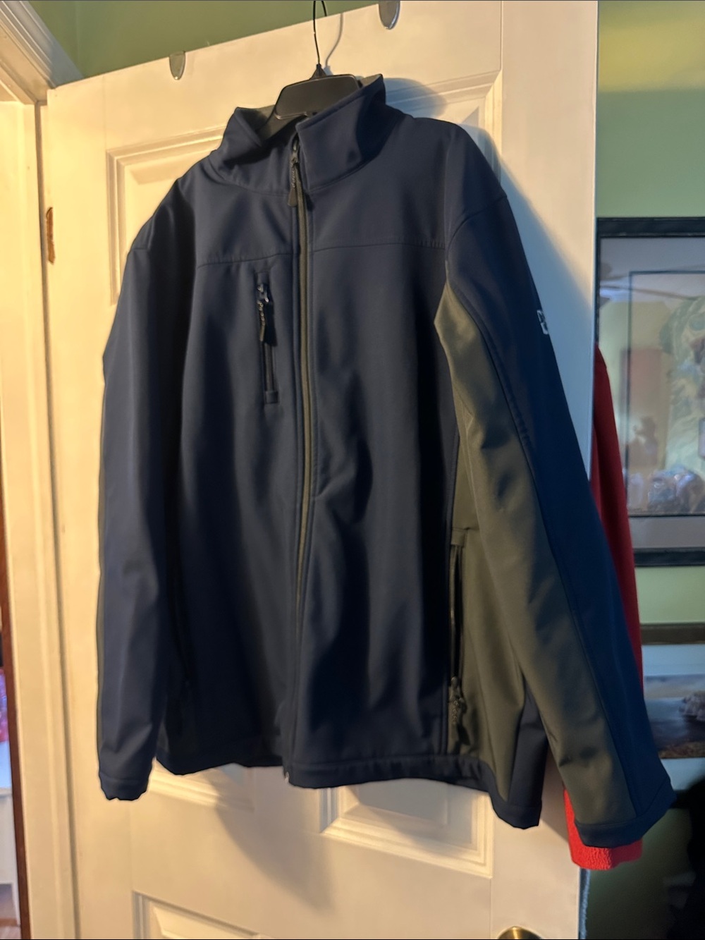 Navy and Charcoal Softshell Jacket - Classic Outdoor Layer